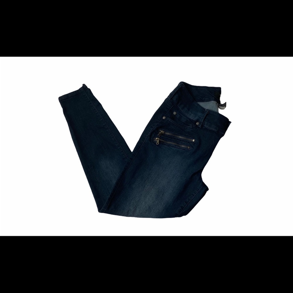 Torrid Stretch Denim Blue Front Zip Pocket Jean